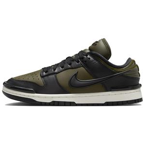 Nike Данк Лоу Твист Арми Хаки Блэк Вуменс Грин Блэк, цвет Green Black