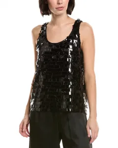 Майка свободного кроя с V-образным вырезом от Vince Camuto