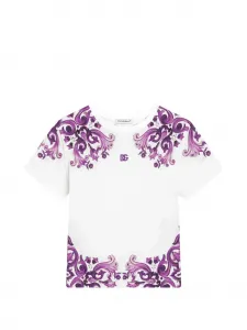 Футболка с логотипом Dolce & Gabbana Kids, белый