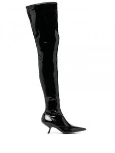 Sergio Rossi лакированные ботильоны SR Maike 60, черный