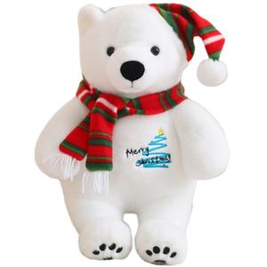 Очаровательные рождественские плюшевые мишки Polar Bear, высота 25см/33см, длина 25см Mise, белый