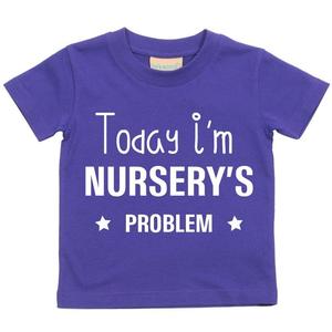 Футболка «Сегодня я проблема детского сада» 60 SECOND MAKEOVER, фиолетовый