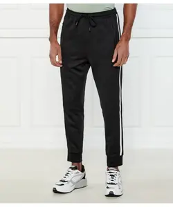 Спортивные брюки в полоску Hover Relaxed fit Boss Green, черный