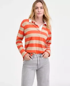 Женская полосатая футболка-регби On 34th, мультиколор