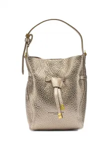 Сумка-ведро с металлическим эффектом Gianni Chiarini, золотой