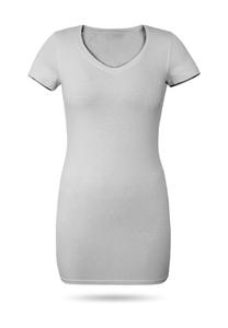 Приталенная футболка с V-образным вырезом Siena normani, серый