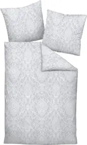 Комплект постельного белья Janine Design Mako-Satin 45108 MILANO Цвет серебристо-серый Размер 135x200+80x80 Original Janine