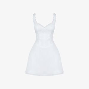 Платье мини Tilly с защипами House Of Cb, белый