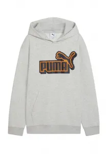 Логотип essentials lab/// худи Puma, Light Gray Heather