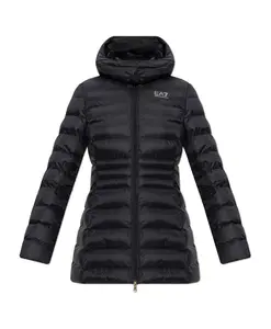 Утепленная куртка с логотипом Emporio Armani Ea7, черный