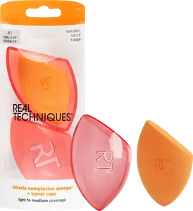 Спонж для макияжа Miracle Complexion в футляре 1 шт. REAL TECHNIQUES