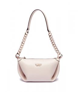 Сумка Guess Evaine с цепочкой на ремешке, бежевый