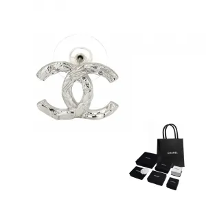 CHANEL Серьги унисекс серебряные