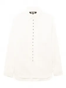 Рубашка с кнопками-стразами Black Comme Des Garçons, белый