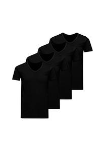 Майка / рубашка с коротким рукавом 4 шт. в упаковке jacbasic Jack & Jones, черный