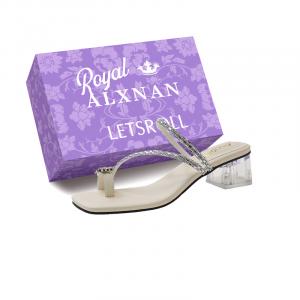 Alxnan Женские слайдеры - бежевые с коробкой, цвет Beige+Box