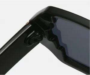 Солнцезащитные очки Melrose в винтажном стиле, прямоугольные, квадратные, конфетных оттенков, модные ретро-очки для женщин с защитой от УФ-излучения UV400 069, Grey