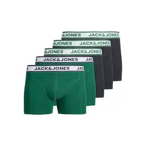 Боксеры Jack & Jones Nolan Solid Trunks, 5 штук, зеленый