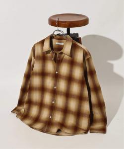 Фланелевая рубашка в клетку с эффектом омбре, размер 2 Journal Standard, цвет Beige A