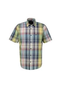 Повседневная рубашка стандартного кроя с коротким рукавом и воротником-стойкой Lerros, желтый