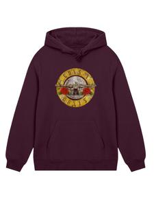 Толстовка F4NT4STIC GunsnRoses Vintage Bullet Logo, Auburn
