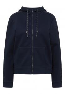 Толстовка с капюшоном на молнии CECIL, темно-синий