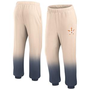 Женские брюки для отдыха Fanatics Branded tan/navy Houston Astros Luxe Ombre Unbranded