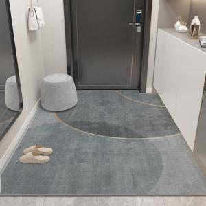 Budis Ковер 60х90 см для прихожей/ванной, абсорбирующий, с геометрическим дизайном, не скользящий