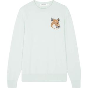 Maison Kitsune Свитер мужской белый SS23