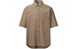Мужская рубашка UNIQLO, цвет Chestnut shell brown