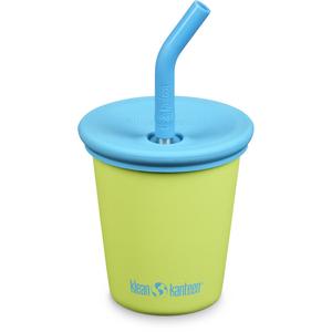 Детская стальная чашка с соломенной крышкой Klean Kanteen, фиолетовый