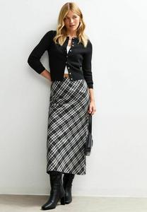Юбка New Look CHECKED MIDI, Black Pattern/Black