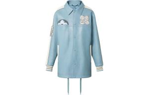 Куртка мужская Louis Vuitton, бирюзовый / белый