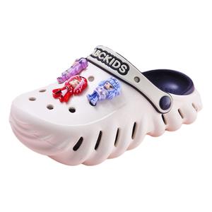 Детские тапочки: противоскользящие, износостойкие, дышащие, легкие, с амортизацией ABC KIDS, белый/черный