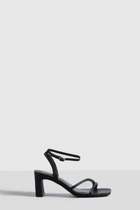 Базовые туфли на низком каблуке из двух частей boohoo, черный