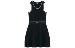 Платье без рукавов женское черное Loewe