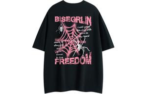 Футболка унисекс BISEGRLIN, белый вересково-серый