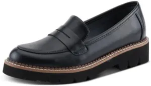 Женские лоферы PATRIZIA Neve с потертой отделкой, тоном тви-петли для монеты и удобной посадкой, черный