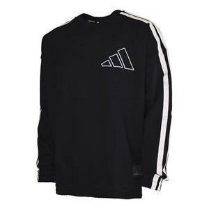 Толстовка adidas Dp hdn crew Round Neck Pullover Long Sleeves Black, черный