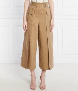 Брюки Weekend MaxMara PINIDE flare fit, бежевый