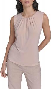 Женская блузка без рукавов Calvin Klein с высоким воротом, Pink Pepper