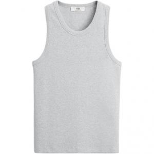 Мужская майка Tank Tops ZARA, серый