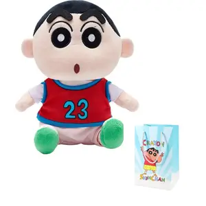 Кукла плюшевая crayon shin chan размер 23 спортивный стиль высота 18см Crayon Shinchan