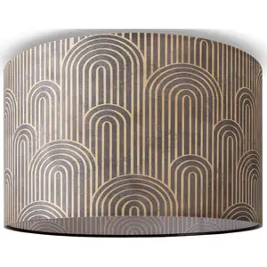 Потолочный светильник Hugo Pillar E27, абажур ткань, круглый, лампа для гостиной, винтаж, ретро Paco Home, черный