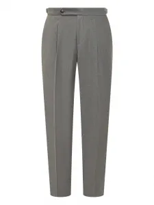 Брюки из чистой шерсти Boss, серый