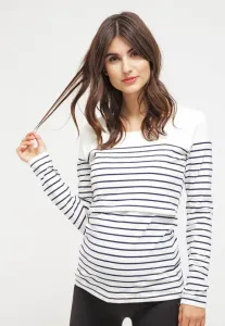 Топ с длинными рукавами Jojo Maman Bébé, Ecru/Navy