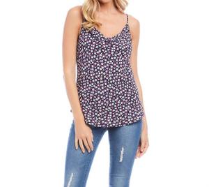 Драпированная майка в цвете «Drape» Karen Kane, цвет daisy