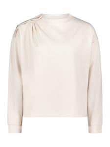 Толстовка с воротником в цвете средний кремовый меланж CARTOON