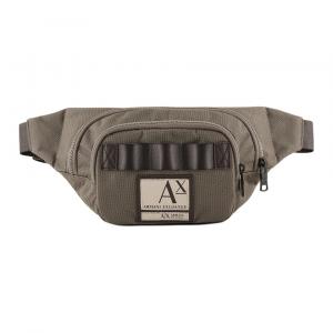 ARMANI EXCHANGE Армейский зеленый наплечный поясной рюкзак из полиэстера, Army Green
