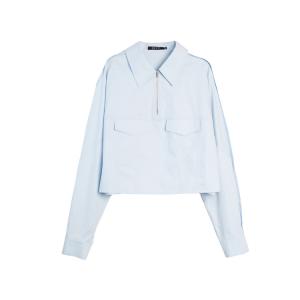 ELLE Рубашка Women's Blue Lapel